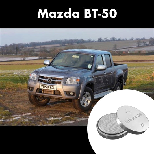 Pile clé Mazda BT-50 1 generation (2006/2008). Pile de remplacement pour clé de voiture. Batterie de clé de voiture. 