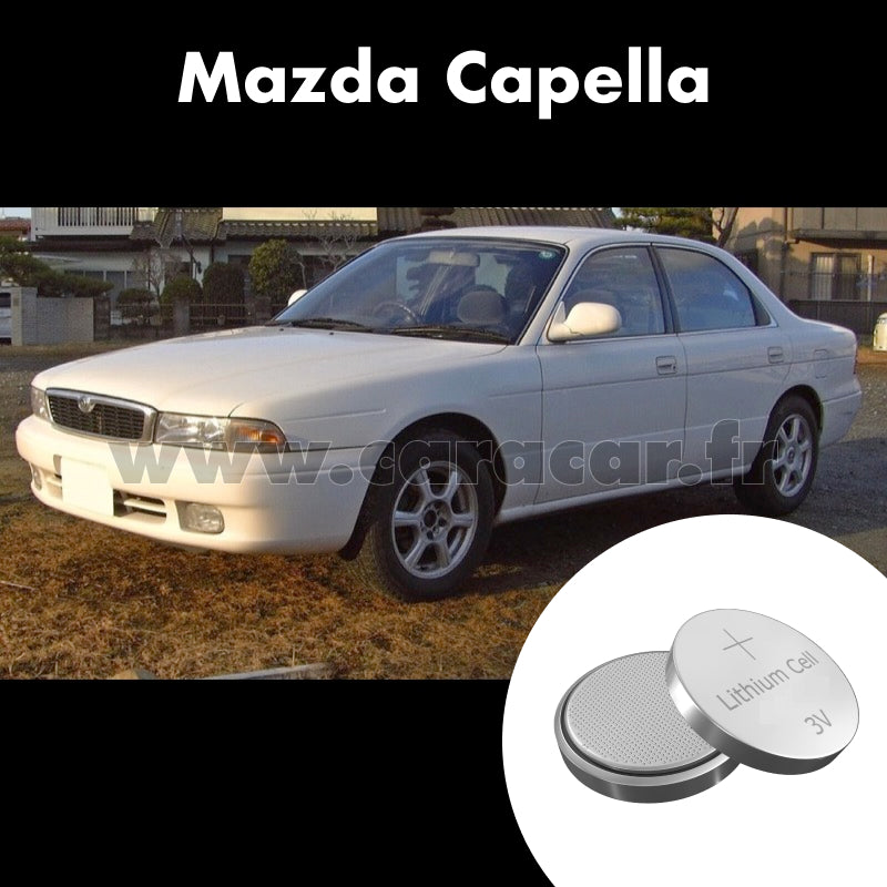 Pile clé Mazda Capella 6 generation (1994/1997). Pile de remplacement pour clé de voiture. Batterie de clé de voiture. 