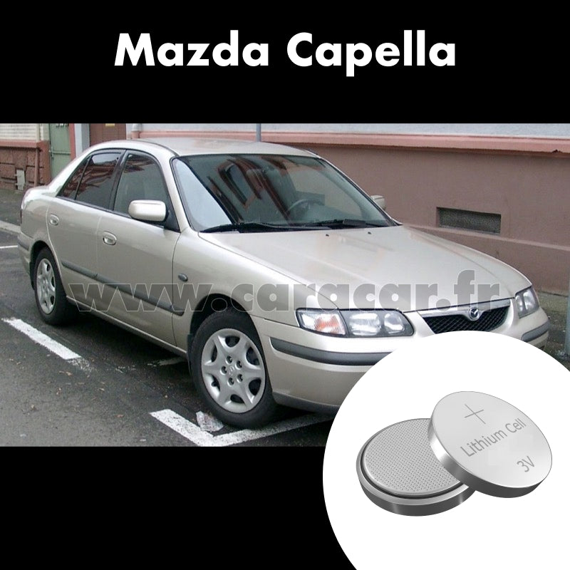 Pile clé Mazda Capella 7 generation (1997/2002). Pile de remplacement pour clé de voiture. Batterie de clé de voiture. 