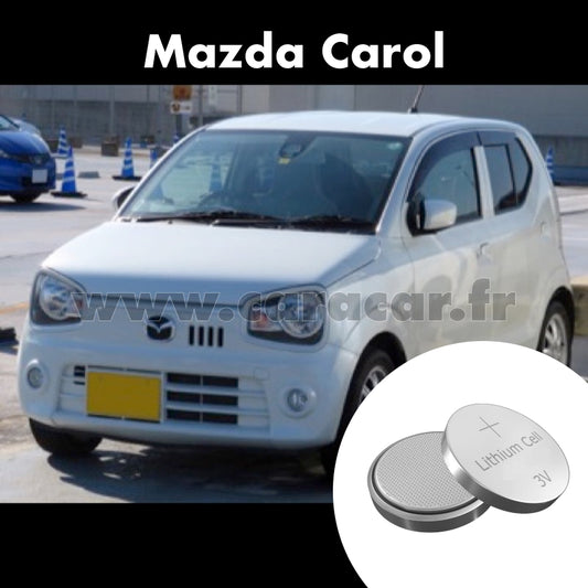 Pile clé Mazda Carol 3 generation (1998/2001). Pile de remplacement pour clé de voiture. Batterie de clé de voiture. 
