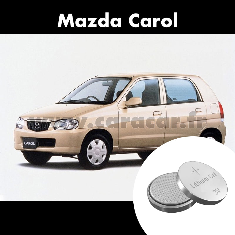 Pile clé Mazda Carol 5 generation (HB24S, HB24S) (2004/2009). Pile de remplacement pour clé de voiture. Batterie de clé de voiture. 