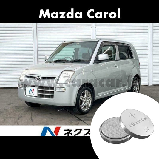 Pile clé Mazda Carol 6 generation (HB25S, HB35S) (2009/2014). Pile de remplacement pour clé de voiture. Batterie de clé de voiture. 