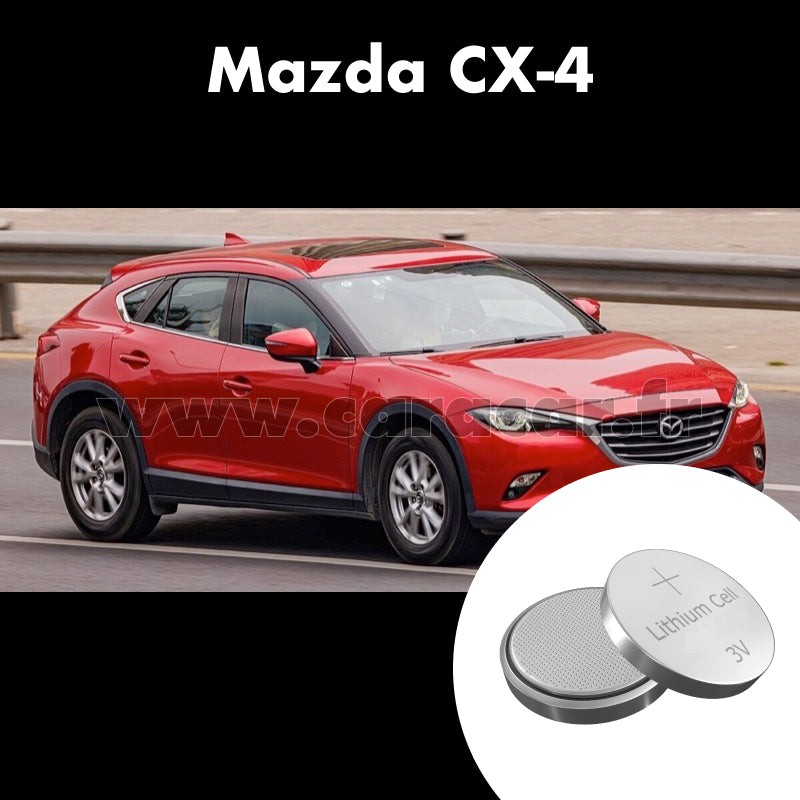 Pile clé Mazda CX-4 1 generation [restyling] (2019/2023). Pile de remplacement pour clé de voiture. Batterie de clé de voiture. 