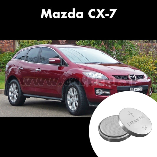 Pile clé Mazda CX-7 1 generation [restyling] (2009/2012). Pile de remplacement pour clé de voiture. Batterie de clé de voiture. 