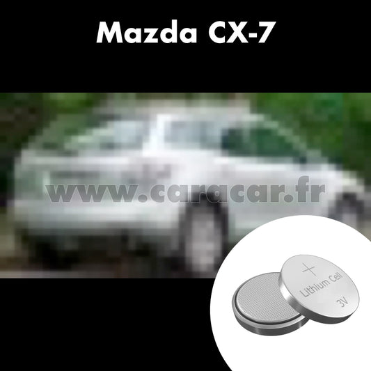 Pile clé Mazda CX-7 1 generation (2006/2009). Pile de remplacement pour clé de voiture. Batterie de clé de voiture. 
