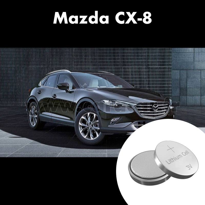 Pile clé Mazda CX-8 1 generation (2017/2023). Pile de remplacement pour clé de voiture. Batterie de clé de voiture. 