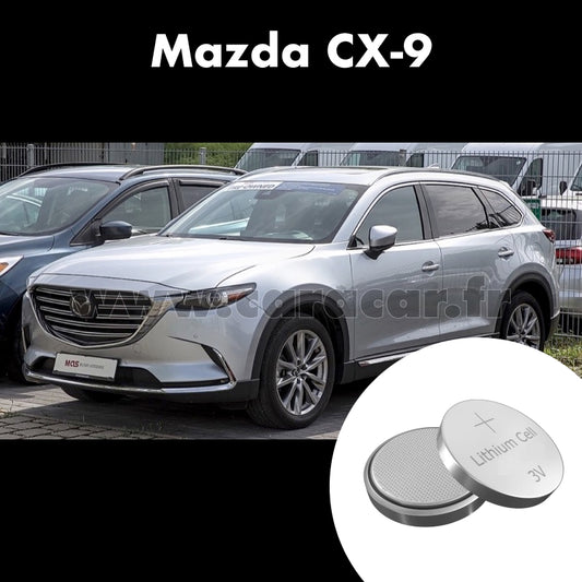 Pile clé Mazda CX-9 1 generation [2th restyling] (2012/2015). Pile de remplacement pour clé de voiture. Batterie de clé de voiture. 