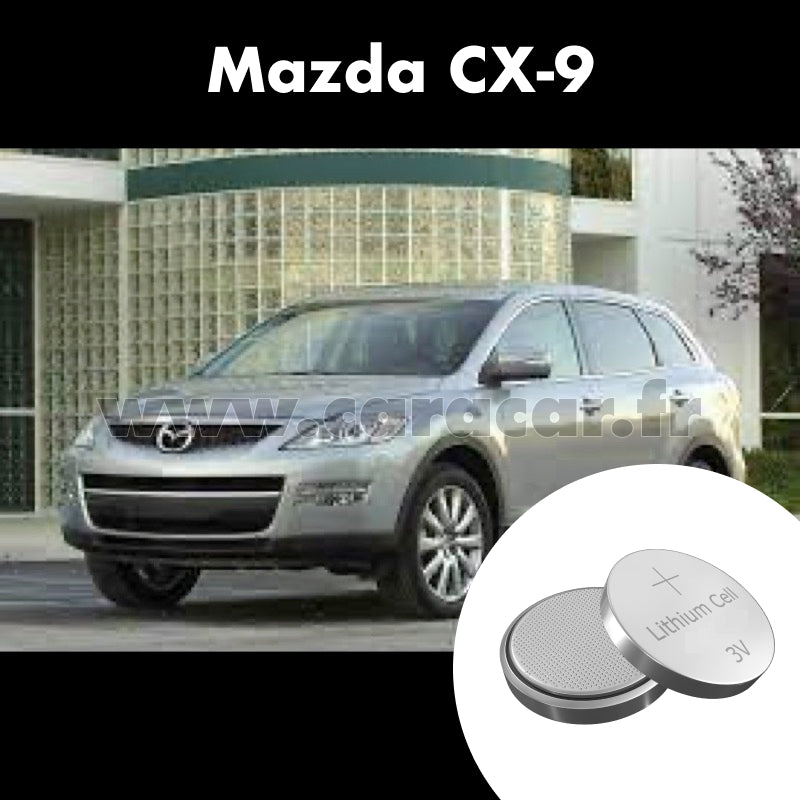 Pile clé Mazda CX-9 1 generation [restyling] (2009/2013). Pile de remplacement pour clé de voiture. Batterie de clé de voiture. 