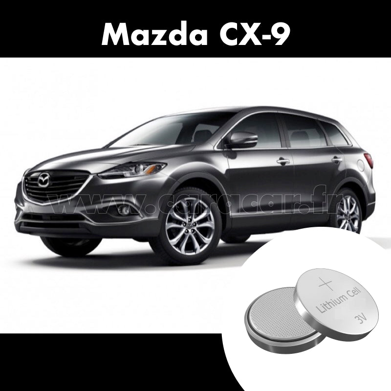 Pile clé Mazda CX-9 1 generation (2007/2009). Pile de remplacement pour clé de voiture. Batterie de clé de voiture. 
