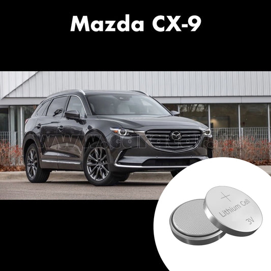 Pile clé Mazda CX-9 2 generation [restyling] (2020/2023). Pile de remplacement pour clé de voiture. Batterie de clé de voiture. 