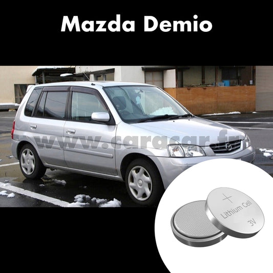 Pile clé Mazda Demio DW [restyling] (1999/2007). Pile de remplacement pour clé de voiture. Batterie de clé de voiture. 