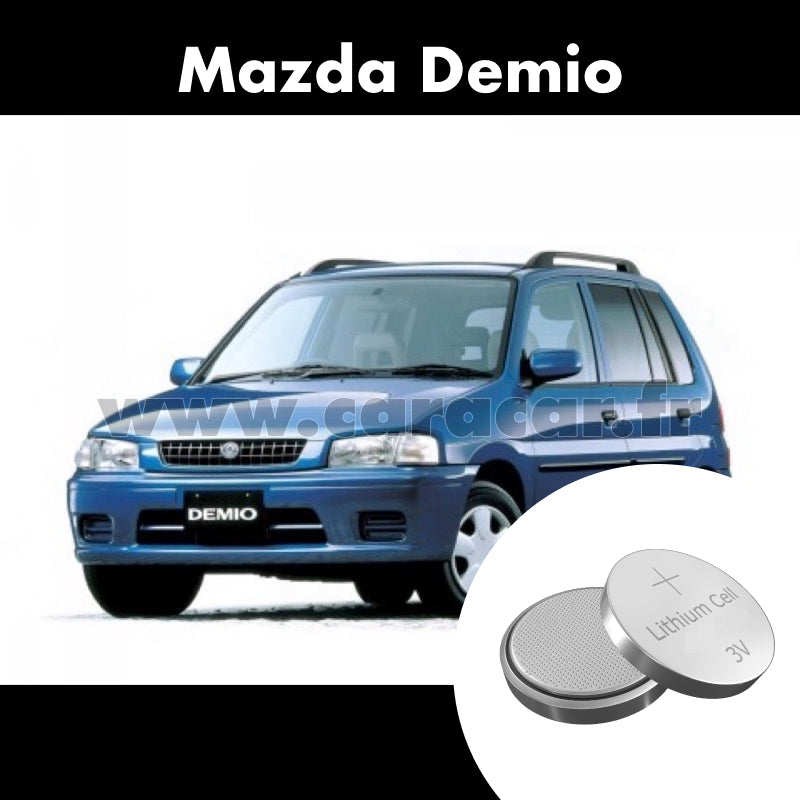 Pile clé Mazda Demio DY [restyling] (2005/2007). Pile de remplacement pour clé de voiture. Batterie de clé de voiture. 