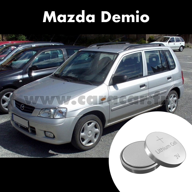 Pile clé Mazda Demio DY (2002/2005). Pile de remplacement pour clé de voiture. Batterie de clé de voiture. 