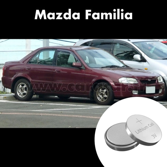 Pile clé Mazda Familia BJ (1998/2000). Pile de remplacement pour clé de voiture. Batterie de clé de voiture. 