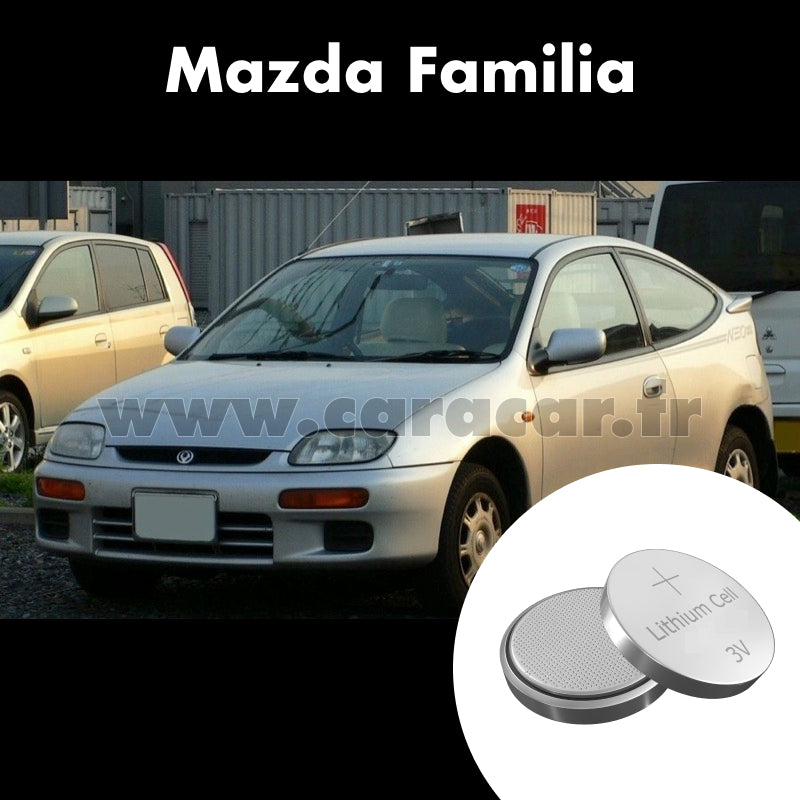 Pile clé Mazda Familia Y10 (8 generation) (restyling) (1994/1999). Pile de remplacement pour clé de voiture. Batterie de clé de voiture. 