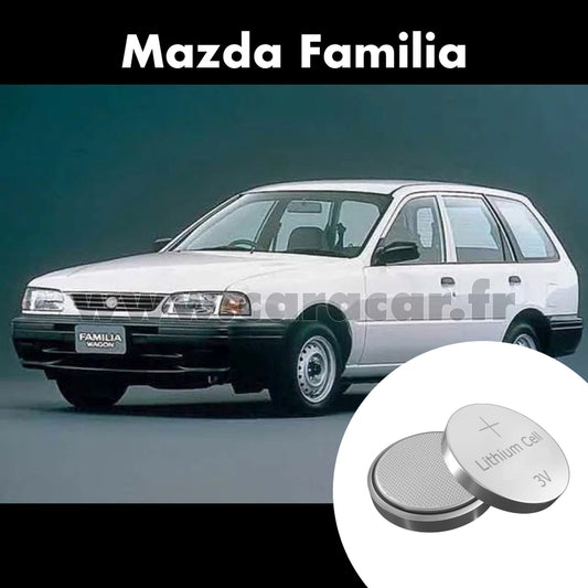 Pile clé Mazda Familia Y11 (9 generation) (1999/2008). Pile de remplacement pour clé de voiture. Batterie de clé de voiture. 