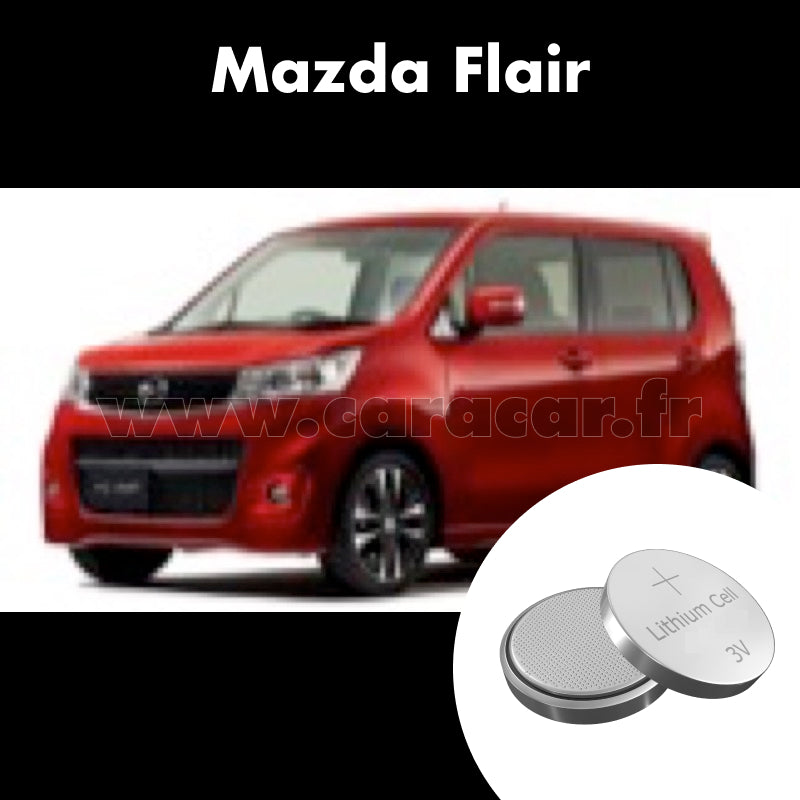 Pile clé Mazda Flair 1 generation (2012/2014). Pile de remplacement pour clé de voiture. Batterie de clé de voiture. 