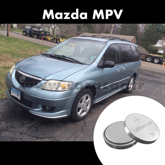 Pile clé Mazda MPV LW [restyling] (2003/2006). Pile de remplacement pour clé de voiture. Batterie de clé de voiture. 