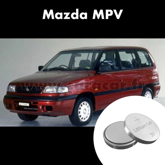 Pile clé Mazda MPV LW (1999/2003). Pile de remplacement pour clé de voiture. Batterie de clé de voiture. 