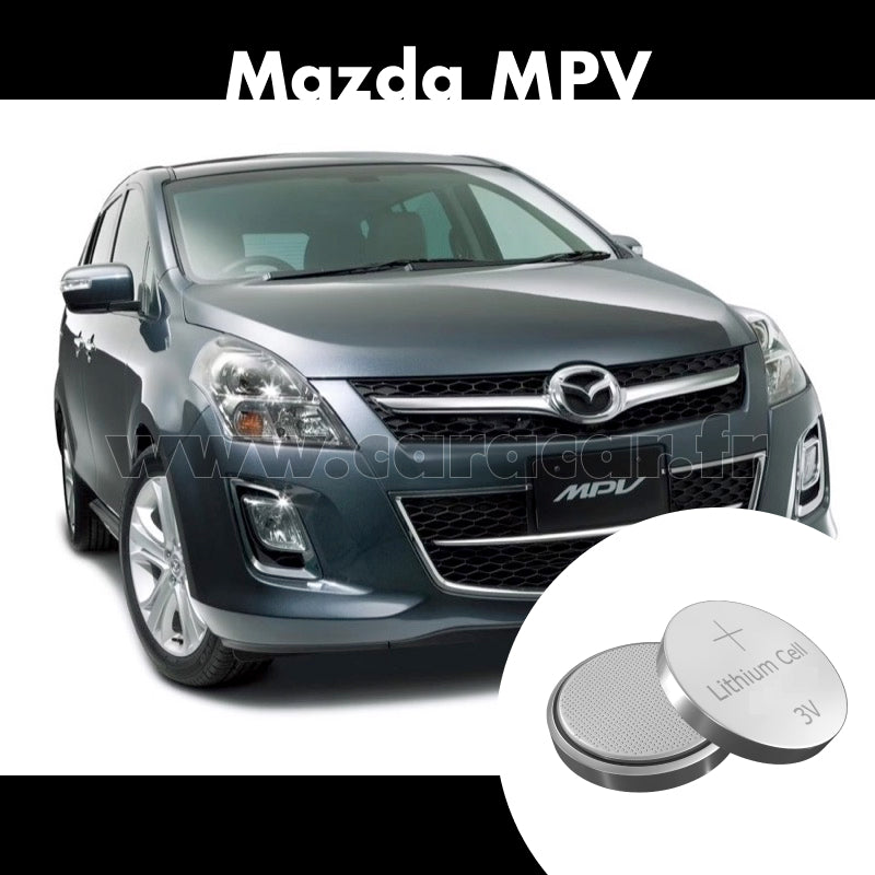 Pile clé Mazda MPV LY [restyling] (2008/2020). Pile de remplacement pour clé de voiture. Batterie de clé de voiture. 