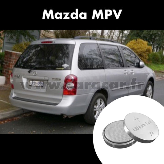 Pile clé Mazda MPV LY (2006/2007). Pile de remplacement pour clé de voiture. Batterie de clé de voiture. 