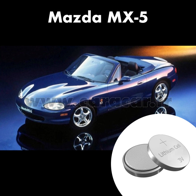 Pile clé Mazda MX-5 NB (1998/2000). Pile de remplacement pour clé de voiture. Batterie de clé de voiture. 