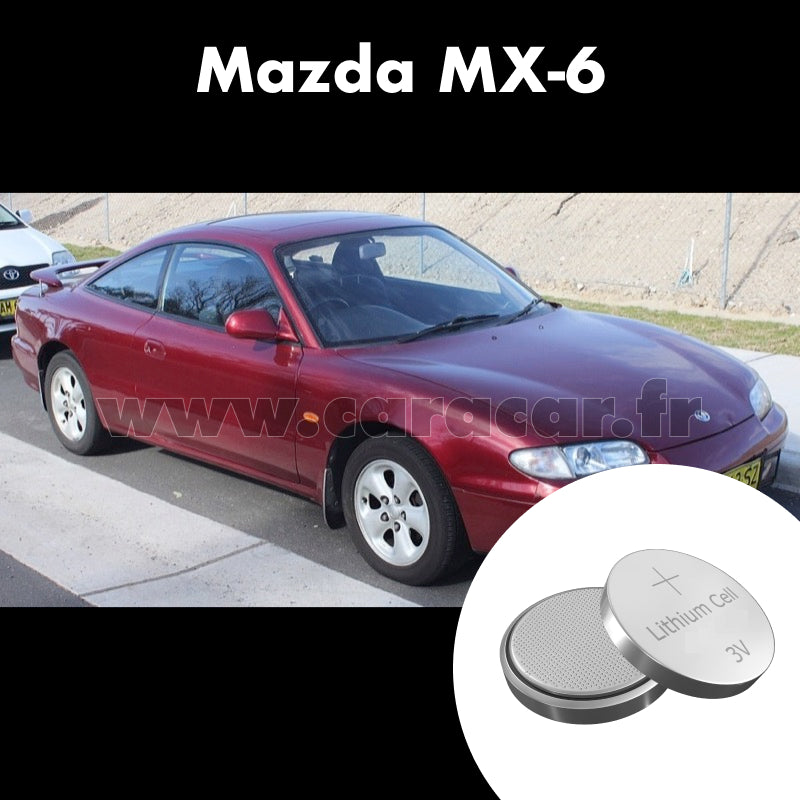 Pile clé Mazda MX-6 2 generation (1992/1995). Pile de remplacement pour clé de voiture. Batterie de clé de voiture. 