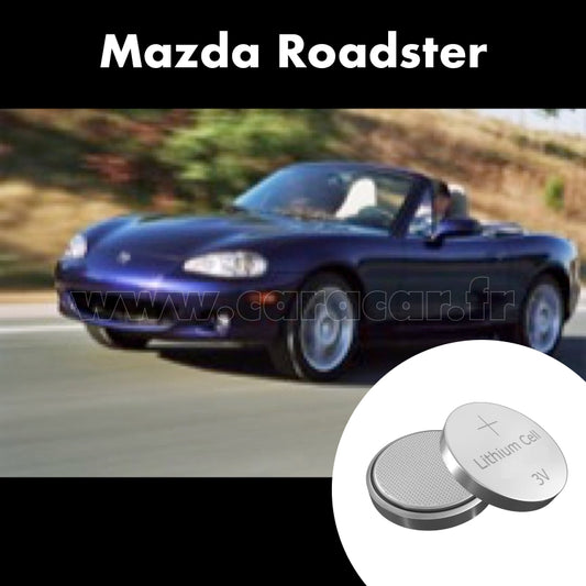 Pile clé Mazda Roadster 3 generation (NC) (2005/2015). Pile de remplacement pour clé de voiture. Batterie de clé de voiture. 