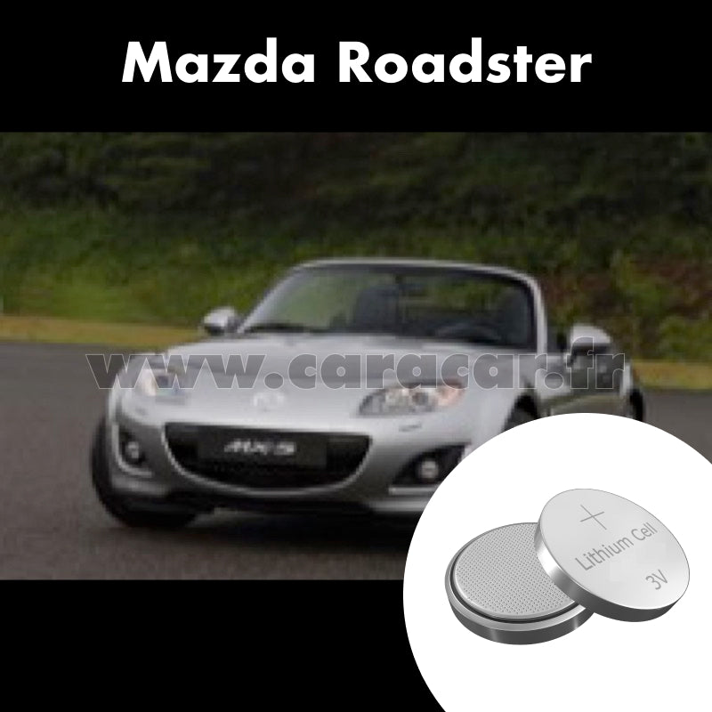 Pile clé Mazda Roadster 4 generation (ND) (2015/2023). Pile de remplacement pour clé de voiture. Batterie de clé de voiture. 