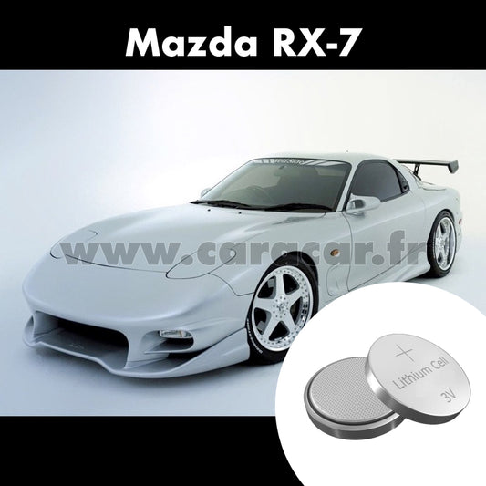 Pile clé Mazda RX-7 FD (1991/2000). Pile de remplacement pour clé de voiture. Batterie de clé de voiture. 