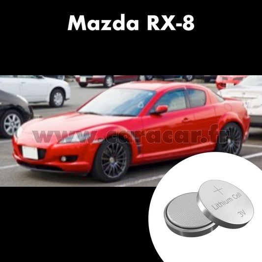 Pile clé Mazda RX-8 1 generation (2003/2008). Pile de remplacement pour clé de voiture. Batterie de clé de voiture. 