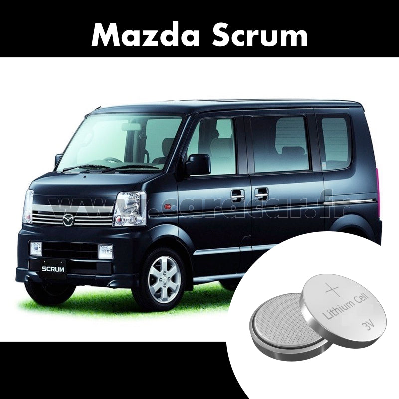 Pile clé Mazda Scrum 5 generation (2015/2023). Pile de remplacement pour clé de voiture. Batterie de clé de voiture. 