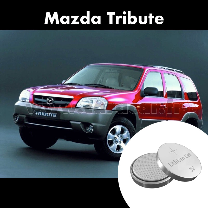 Pile clé Mazda Tribute 1 generation (2000/2004). Pile de remplacement pour clé de voiture. Batterie de clé de voiture. 