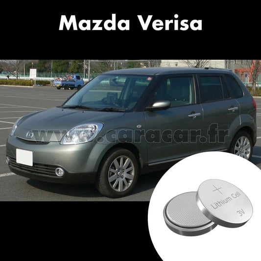 Pile clé Mazda Verisa 1 generation (2004/2015). Pile de remplacement pour clé de voiture. Batterie de clé de voiture. 