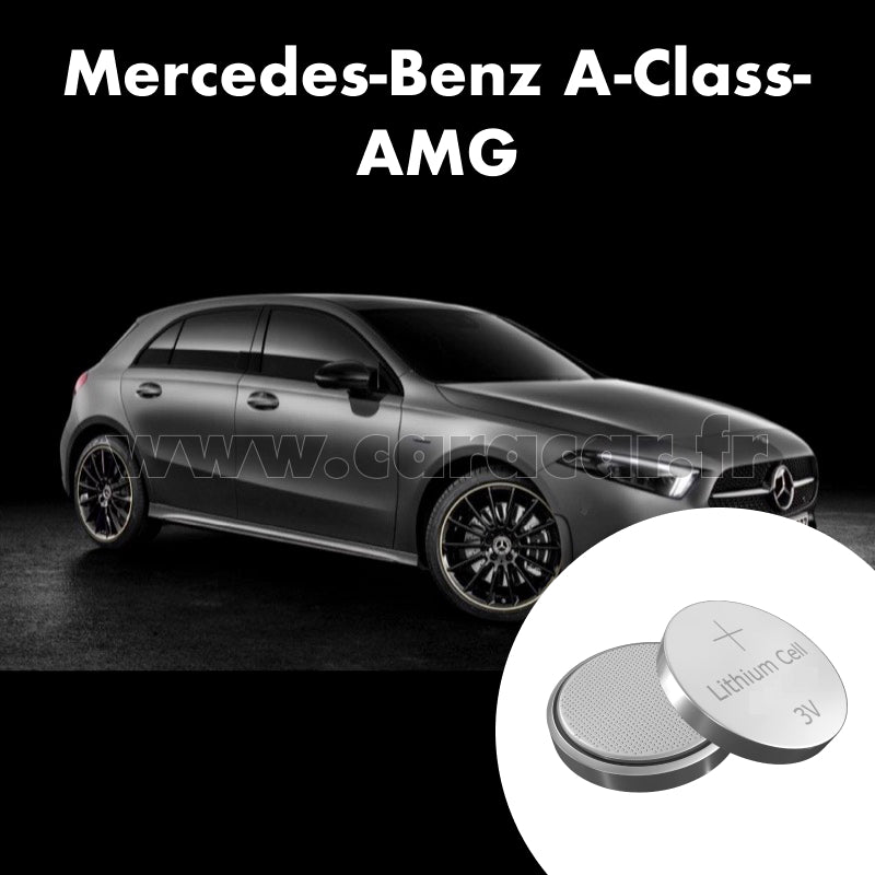 Pile clé Mercedes-Benz A-Class AMG W177 (2019/2022). Pile de remplacement pour clé de voiture. Batterie de clé de voiture. 