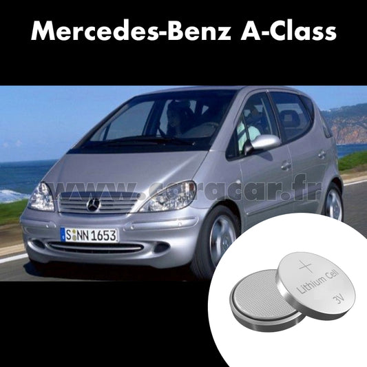Pile clé Mercedes-Benz A-Class W168 [restyling] (2001/2004). Pile de remplacement pour clé de voiture. Batterie de clé de voiture. 