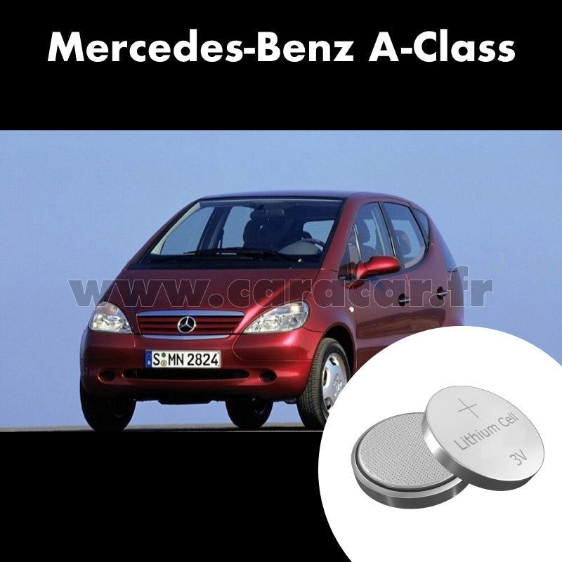 Pile clé Mercedes-Benz A-Class W168 (1997/2001). Pile de remplacement pour clé de voiture. Batterie de clé de voiture. 
