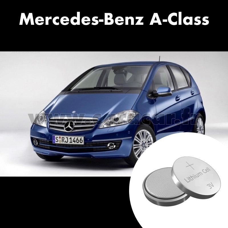 Pile clé Mercedes-Benz A-Class W169 [restyling] (2008/2012). Pile de remplacement pour clé de voiture. Batterie de clé de voiture. 