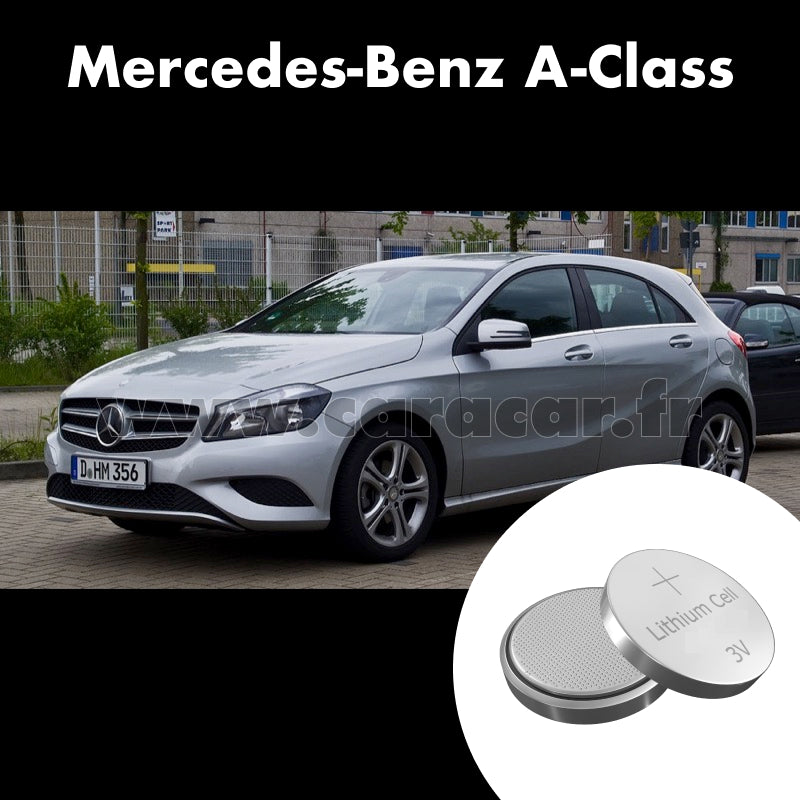 Pile clé Mercedes-Benz A-Class W176 (2012/2015). Pile de remplacement pour clé de voiture. Batterie de clé de voiture. 