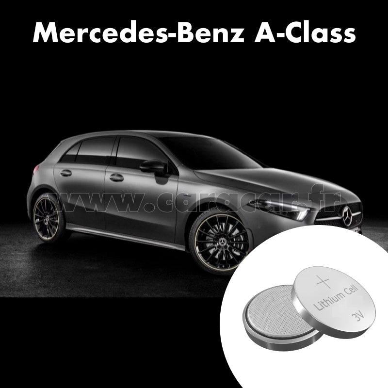 Pile clé Mercedes-Benz A-Class W177/V177 (2018/2022). Pile de remplacement pour clé de voiture. Batterie de clé de voiture. 