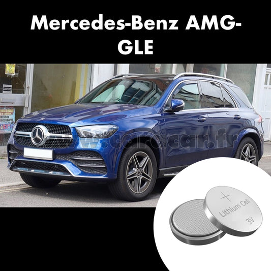 Pile clé Mercedes-Benz AMG GLE C293 (2019) (2019/2019). Pile de remplacement pour clé de voiture. Batterie de clé de voiture. 