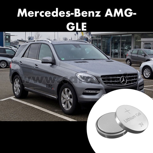 Pile clé Mercedes-Benz AMG GLE W166 (2015/null). Pile de remplacement pour clé de voiture. Batterie de clé de voiture. 
