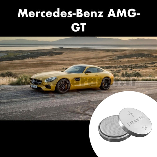Pile clé Mercedes-Benz AMG GT C190 (2014/2017). Pile de remplacement pour clé de voiture. Batterie de clé de voiture. 
