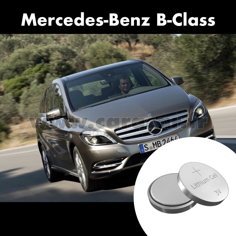 Pile clé Mercedes-Benz B-Class W246 [restyling] (2014/2020). Pile de remplacement pour clé de voiture. Batterie de clé de voiture. 