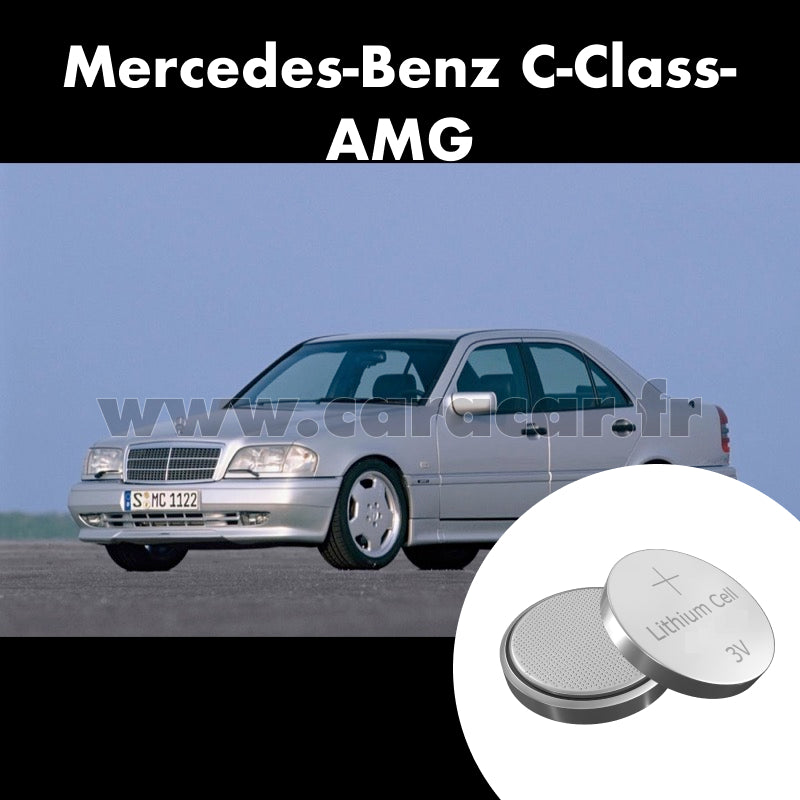 Pile clé Mercedes-Benz C-Class AMG W202 [restyling] (1997/2000). Pile de remplacement pour clé de voiture. Batterie de clé de voiture. 