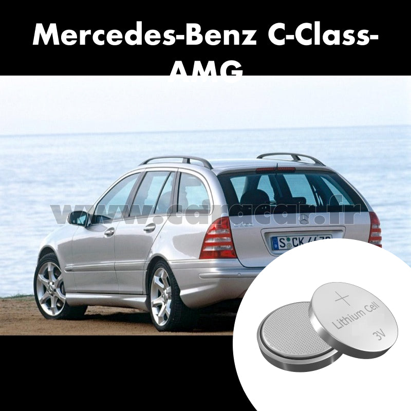 Pile clé Mercedes-Benz C-Class AMG W203 [restyling] (2004/2007). Pile de remplacement pour clé de voiture. Batterie de clé de voiture. 