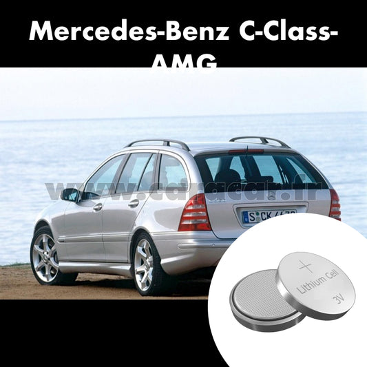 Pile clé Mercedes-Benz C-Class AMG W203 [restyling] (2004/2007). Pile de remplacement pour clé de voiture. Batterie de clé de voiture. 