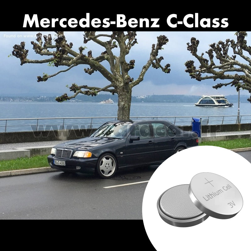 Pile clé Mercedes-Benz C-Class W202/S202 [restyling] (1997/2001). Pile de remplacement pour clé de voiture. Batterie de clé de voiture. 
