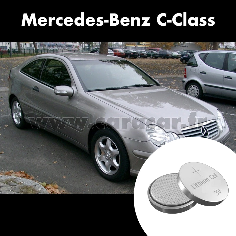 Pile clé Mercedes-Benz C-Class W203/S203/CL203 [restyling] (2004/2007). Pile de remplacement pour clé de voiture. Batterie de clé de voiture. 