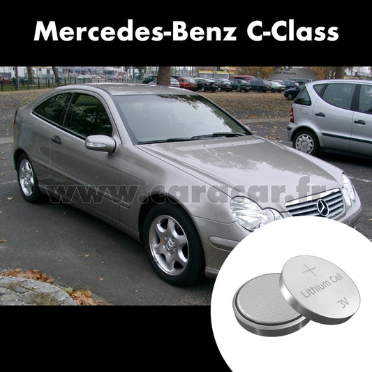 Pile clé Mercedes-Benz C-Class W203/S203/CL203 [restyling] (2004/2007). Pile de remplacement pour clé de voiture. Batterie de clé de voiture. 